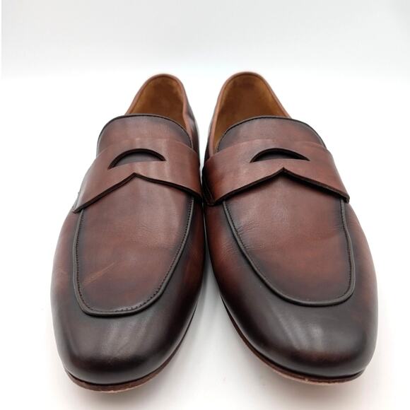 Warfield & Grand Carmel Apron Toe Derby Shoes Men's Brown Size US10 EU43 - Picture 2 of 13